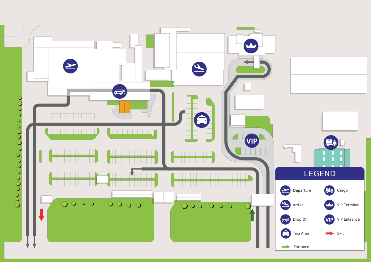 Sihanoukville airport part map